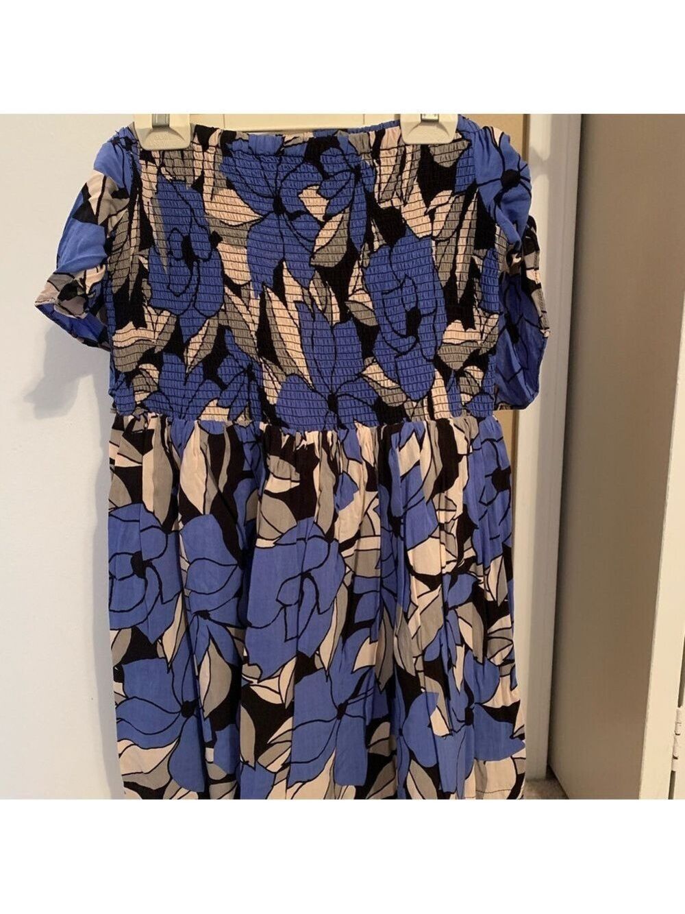 Free People Floral Off the Shoulder Dress Medium - Picture 1 of 7